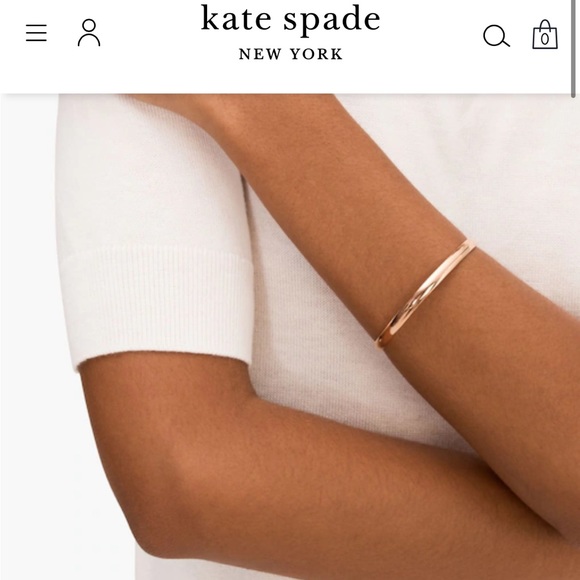 Kate Spade Stop and Smell the Roses Idiom Bangle Bracelet - Picture 9 of 9